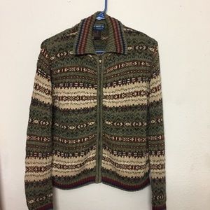 Vintage Shaver Lake Striped Sweater / Cardigan